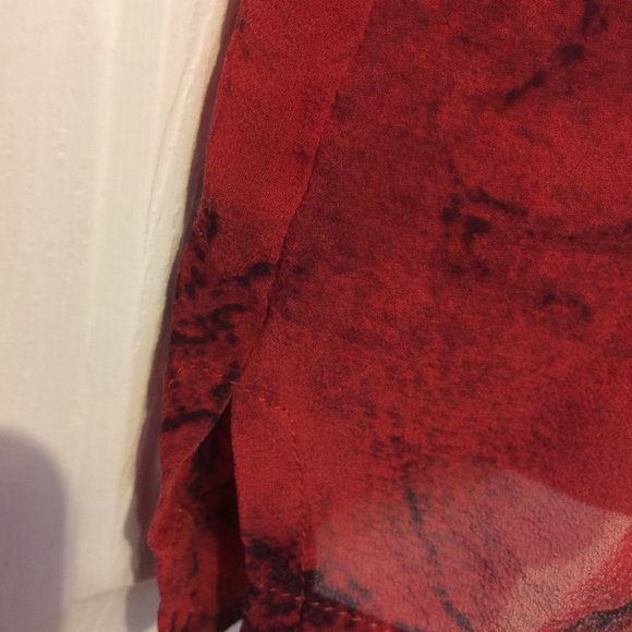 Chico's Design Women's Silk Blouse Sheer - Picture 4 of 10